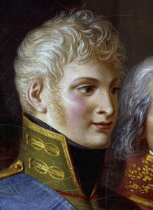 Retrato do czar Alexandre I da Rússia, detalhe (óleo sobre tela)