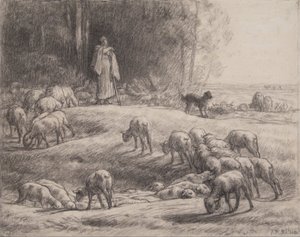 A pastora de Jean-Francois Millet