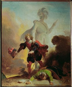 Don Juan e a estátua do comandante (óleo sobre tela) de Jean-Honore Fragonard