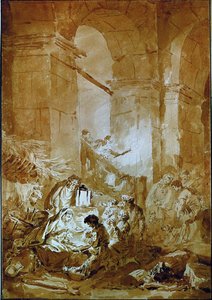A adoração dos pastores de Jean-Honore Fragonard