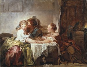 O beijo capturado de Jean-Honore Fragonard