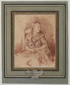 Moça sentada, 1785 de Jean Honore Fragonard