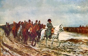 1814 (litografia a cores) de Jean-Louis Ernest (after) Meissonier