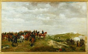 Napoleão III na batalha de Solferino (óleo sobre tela) de Jean-Louis Ernest Meissonier
