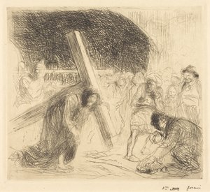 Cristo carregando a sua cruz (sétima prancha)