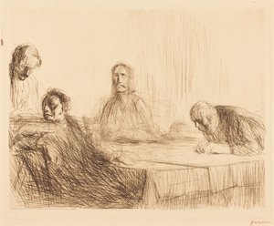 A Ceia em Emaús (2.ª placa) (The Supper at Emmaus) (second plate)