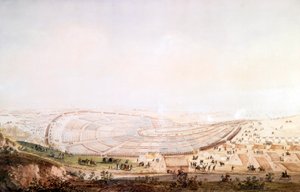 Vista do exército no campo de Boulogne-sur-Mer de Jean Rodolphe Gautier