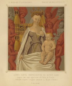 Agnes Sorel como Madonna Lactans (cromolito)