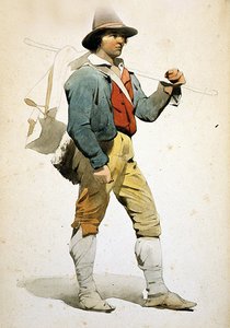 Roman Boy (aguarela sobre papel)