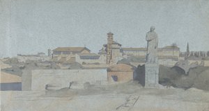 SS. Giovanni e Paolo, visto da Villa Mattei, Roma, .