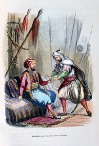 Abdullah Recebido na Tenda de Ibrahim Pasha, 1818, c1847