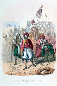 Ibrahim Pasha marchando na frente de suas tropas, 1811-1818 1847