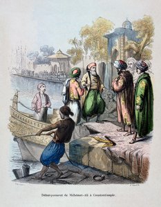 Mahomet Ali Chegando em Constantinopla, c1847. de Jean Adolphe Beauce