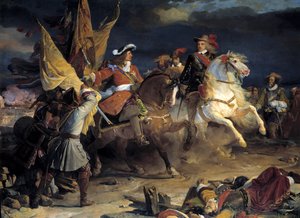 Batalha de Villaviciosa ganha pelo Duque Marechal de Vendome sobre o Conde de Stahremberg em 10/12/1710. A Batalha de Villaviciosa teve lugar durante a Guerra da Sucessão Espanhola e opôs-se ao exército espanhol e francês aos países da Áustria, o