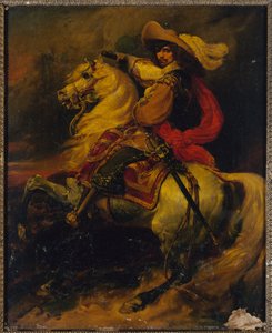 Francês: Retrato equestre de Josias, conde de Rantzau (1609-1650), marechal de França de Jean Alaux