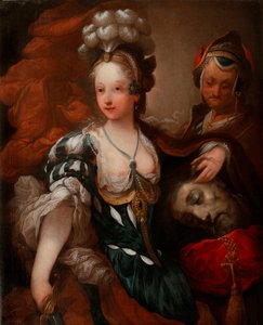 Judith com a cabeça de Holofernes - Pintura de Alexis Grimou (1678-1733), óleo sobre tela, meados do século XVIII (88x72 cm) - Museu do Palácio de Wilanow, Varsóvia (Polónia)