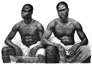 Dois homens de Assinie, Guiné, c1860-1920.