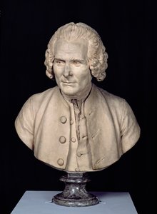 Busto de Jean Jacques Rousseau (1712-1778) (terracota)