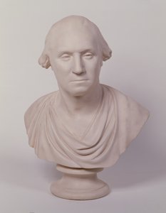 George Washington (gesso pintado) de Jean Antoine Houdon