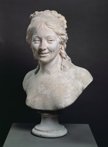 Busto de retrato de Madame Houdon, a esposa do artista, 1786 (gesso)