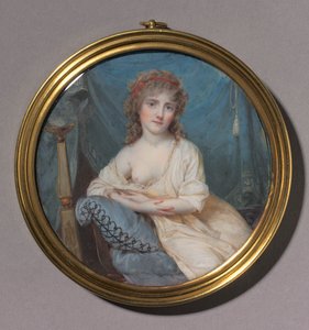 Retrato de uma mulher reclinada em um sofá, c. 1804
