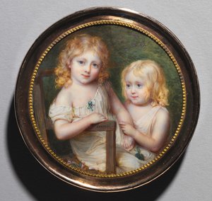 Retrato dos Artistas Filhos Emma e Paul, c. 1795