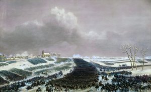 A Batalha de Preussisch-Eylau, em 8 de fevereiro de 1807