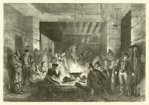 Posada, uma pousada na Sierra Nevada, Espanha (gravura)