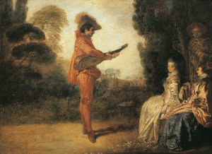 Castor (enchanteur), cerca de 1713-1714, de Jean-Antoine Watteau (1684-1721), óleo sobre tela de Jean Antoine Watteau
