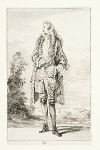 Cavalheiro, Mão no Colete de Jean Antoine Watteau