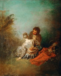 Le Faux Pas O avanço errado de Jean Antoine Watteau