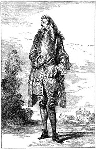Homem em traje francês, 1885. de Jean Antoine Watteau