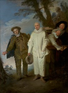 Os Comediantes Italianos, c.1720