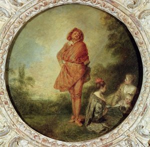 O homem orgulhoso, 1715 de Jean Antoine Watteau