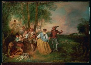 Os pastores (pintura sobre madeira)