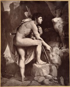Édipo com Esfinge de acordo com Ingres.
