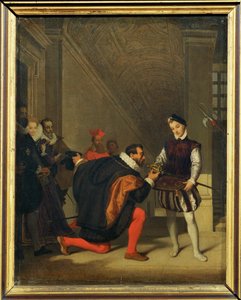 Don Pedro de Tolede, embaixador de Espanha, terá encontrado um pajem com a espada de Henrique IV em ... de Jean Auguste Dominique Ingres