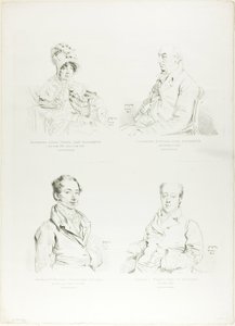 Quatro Retratos de Família de Jean Auguste Dominique Ingres