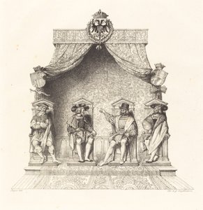 Quatro Magistrados de Besançon de Jean Auguste Dominique Ingres