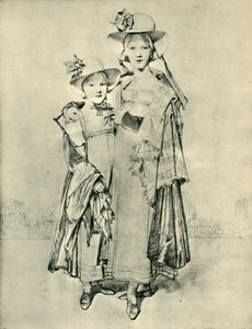 Harriet e Caroline Montagu, Roma, 1815, 1943. de Jean Auguste Dominique Ingres