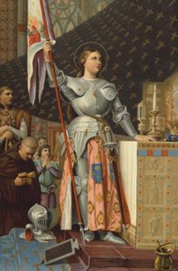 Joana d&39;Arc na coroação de Carlos VII, 1429 de Jean Auguste Dominique Ingres