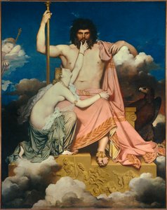 Júpiter e Thetis Painting de Jean Auguste Dominique Ingres (1780-1867) 1811 Sun. 3,2x2,6 m Aix en Provence, Musee Granet de Jean Auguste Dominique Ingres