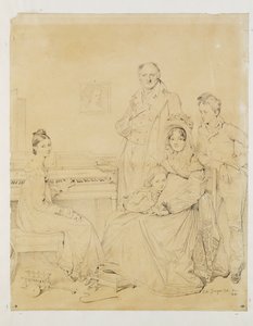 A família Stamaty ... de Jean Auguste Dominique Ingres