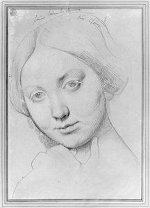 Louise de Broglie, condessa de Haussonville, c.1842 (grafite sobre papel) de Jean Auguste Dominique Ingres