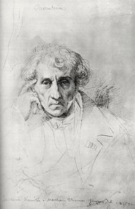 Luigi Cherubini 1760-1842, compositor italiano, 1830. de Jean Auguste Dominique Ingres
