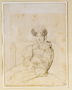 Marie Marcotte de Sainte Marie, cunhada de Marcotte ... de Jean Auguste Dominique Ingres