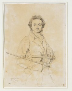 Niccolo Paganini, violinosEst. 1819 ... de Jean Auguste Dominique Ingres