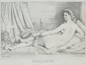Odalisque, 1825. de Jean Auguste Dominique Ingres