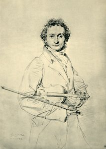 Paganini, Roma, 1819, 1943. de Jean Auguste Dominique Ingres