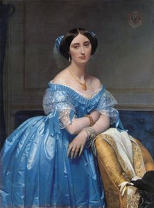 Retrato da Princesa Albert de Broglie de Jean Auguste Dominique Ingres